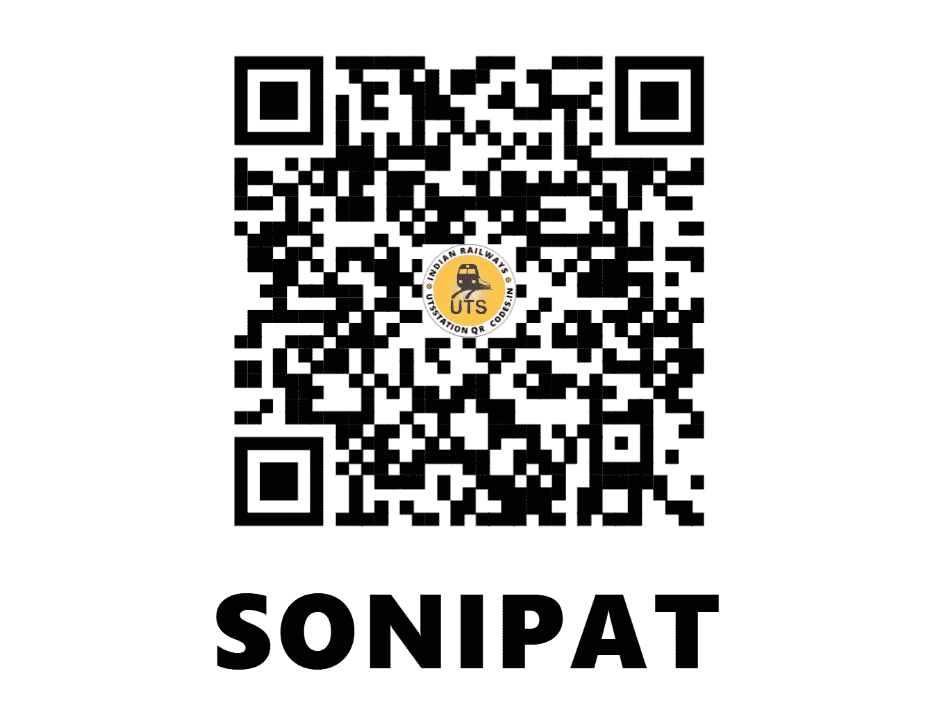 UTS QR Code for SONIPAT - SNP - NR (HARYANA)