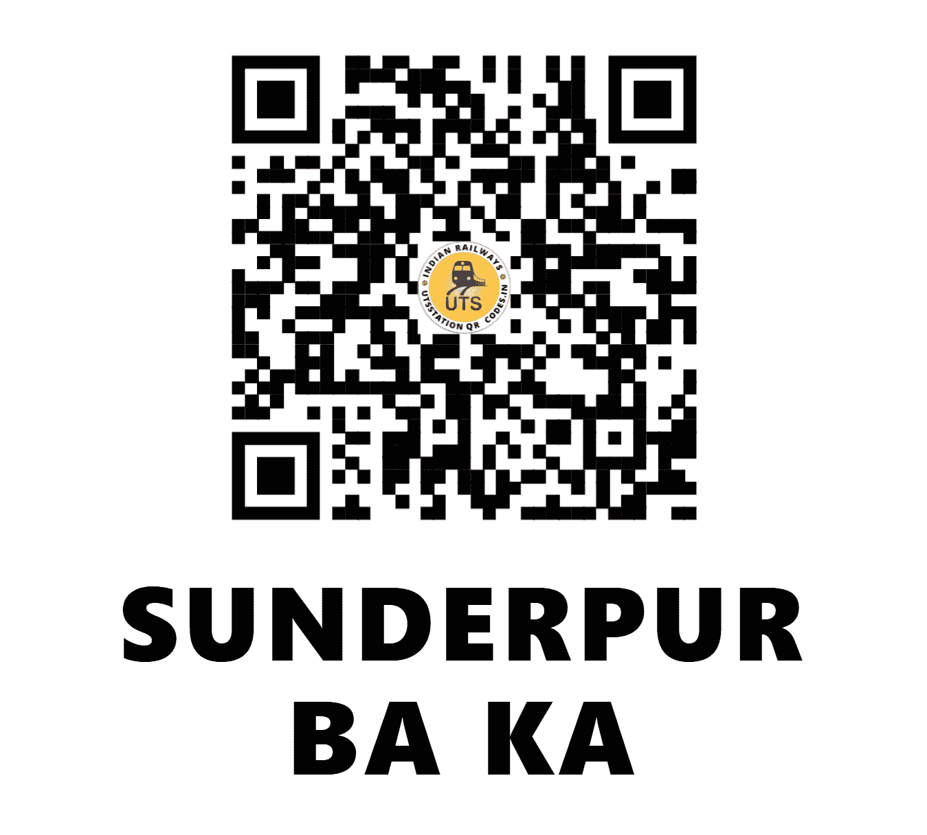UTS QR Code for SUNDERPUR BA KA - SPBK - NR (HARYANA)