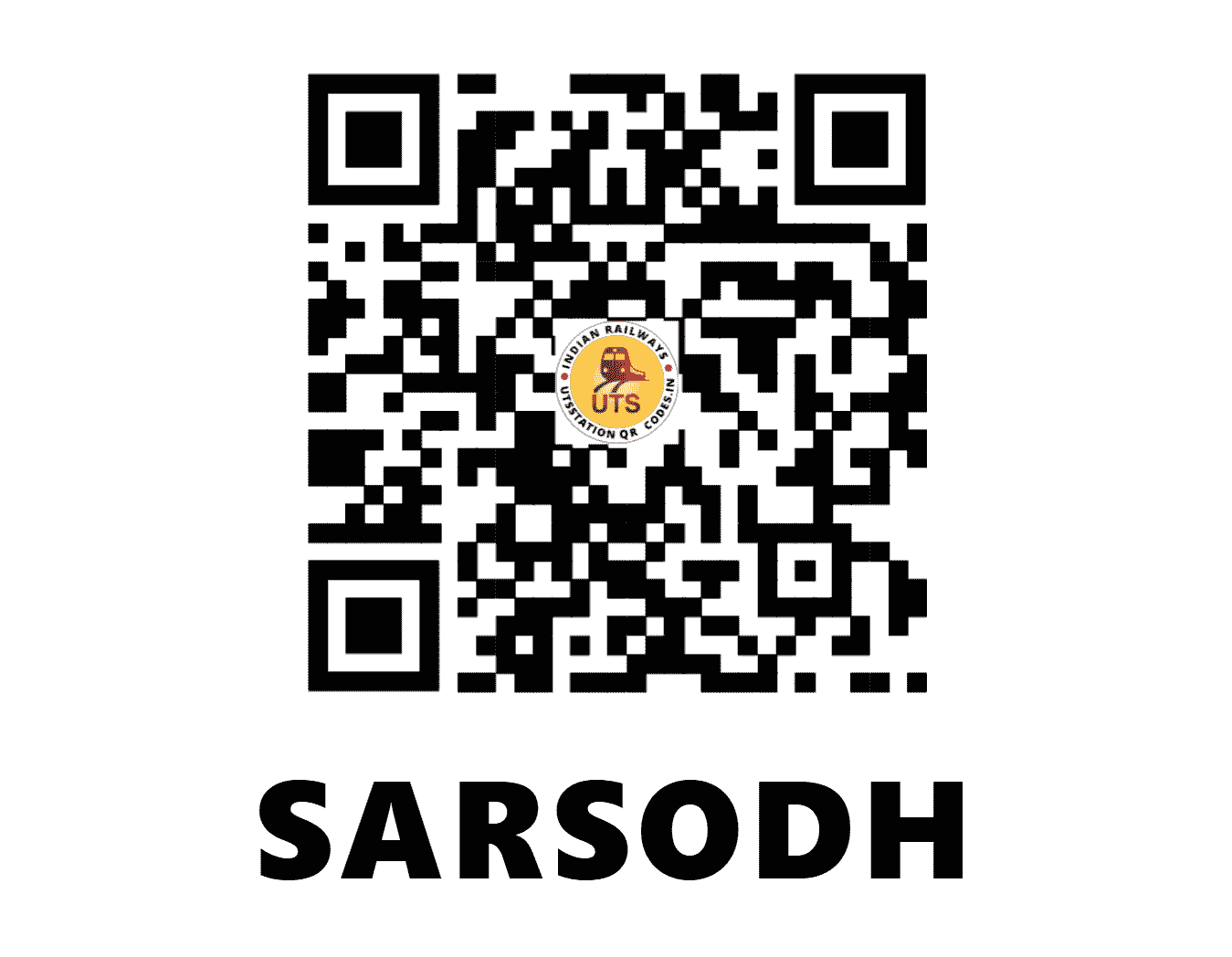UTS QR Code for SARSODH - SRDH - NR (HARYANA)