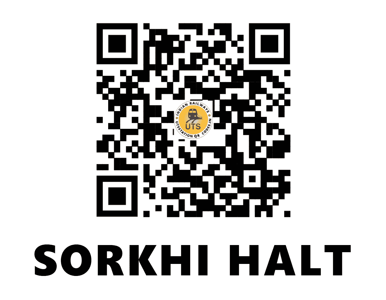 UTS QR Code for SORKHI HALT - SRHT - NR (HARYANA)