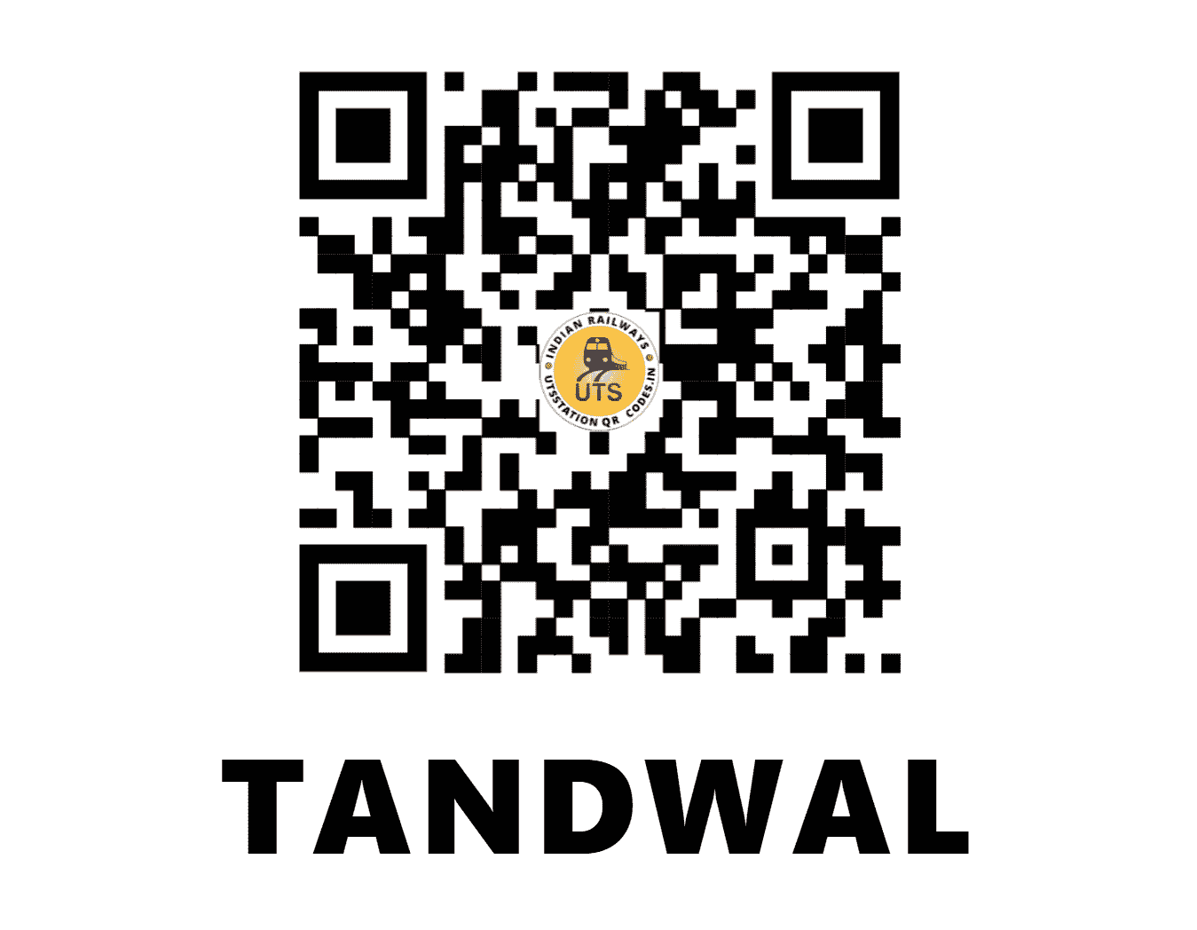 UTS QR Code for TANDWAL - TDW - NR (HARYANA)