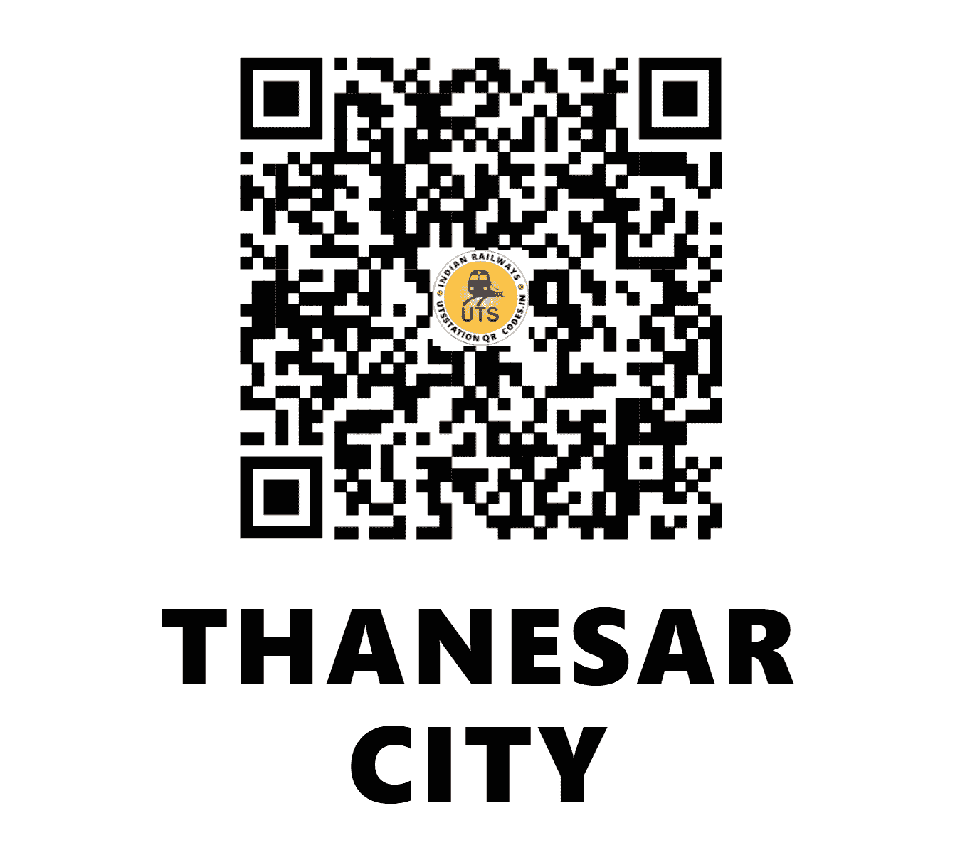 UTS QR Code for THANESAR CITY - TNDE - NR (HARYANA)