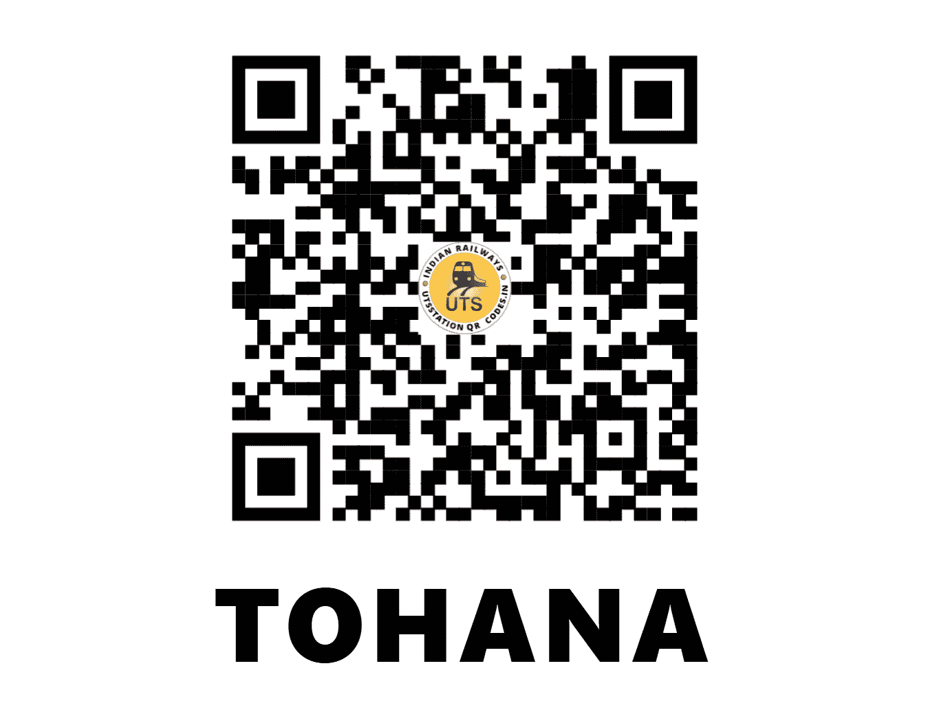 UTS QR Code for TOHANA - TUN - NR (HARYANA)