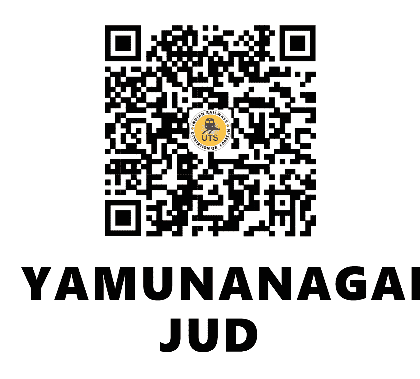 UTS QR Code for YAMUNANAGAR JUD - YJUD - NR (HARYANA)