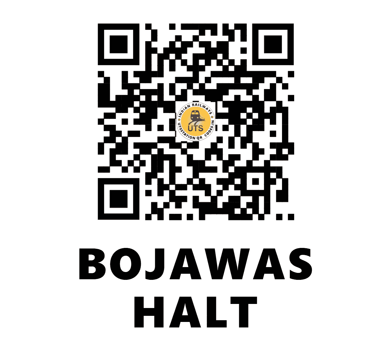 UTS QR Code for BOJAWAS HALT - BJWS - NW (HARYANA)