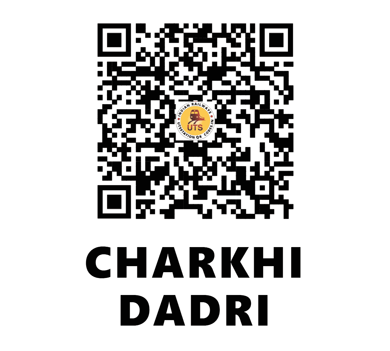 UTS QR Code for CHARKHI DADRI - CKD - NW (HARYANA)