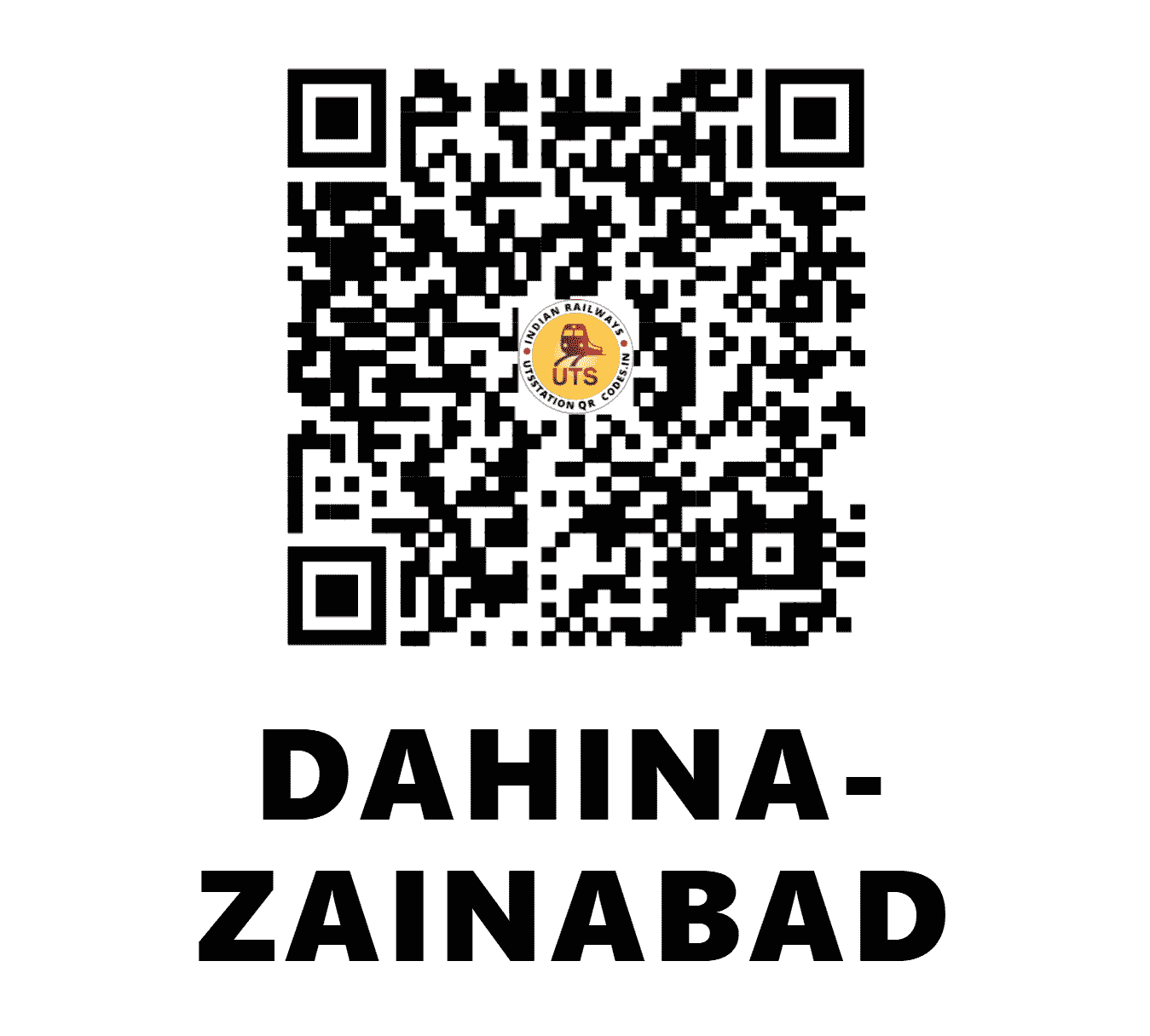 UTS QR Code for DAHINA-ZAINABAD - DZB - NW (HARYANA)