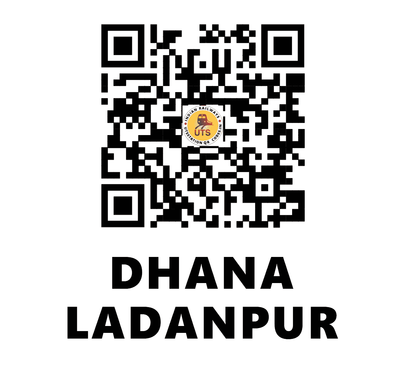 UTS QR Code for DHANA LADANPUR - DZL - NW (HARYANA)