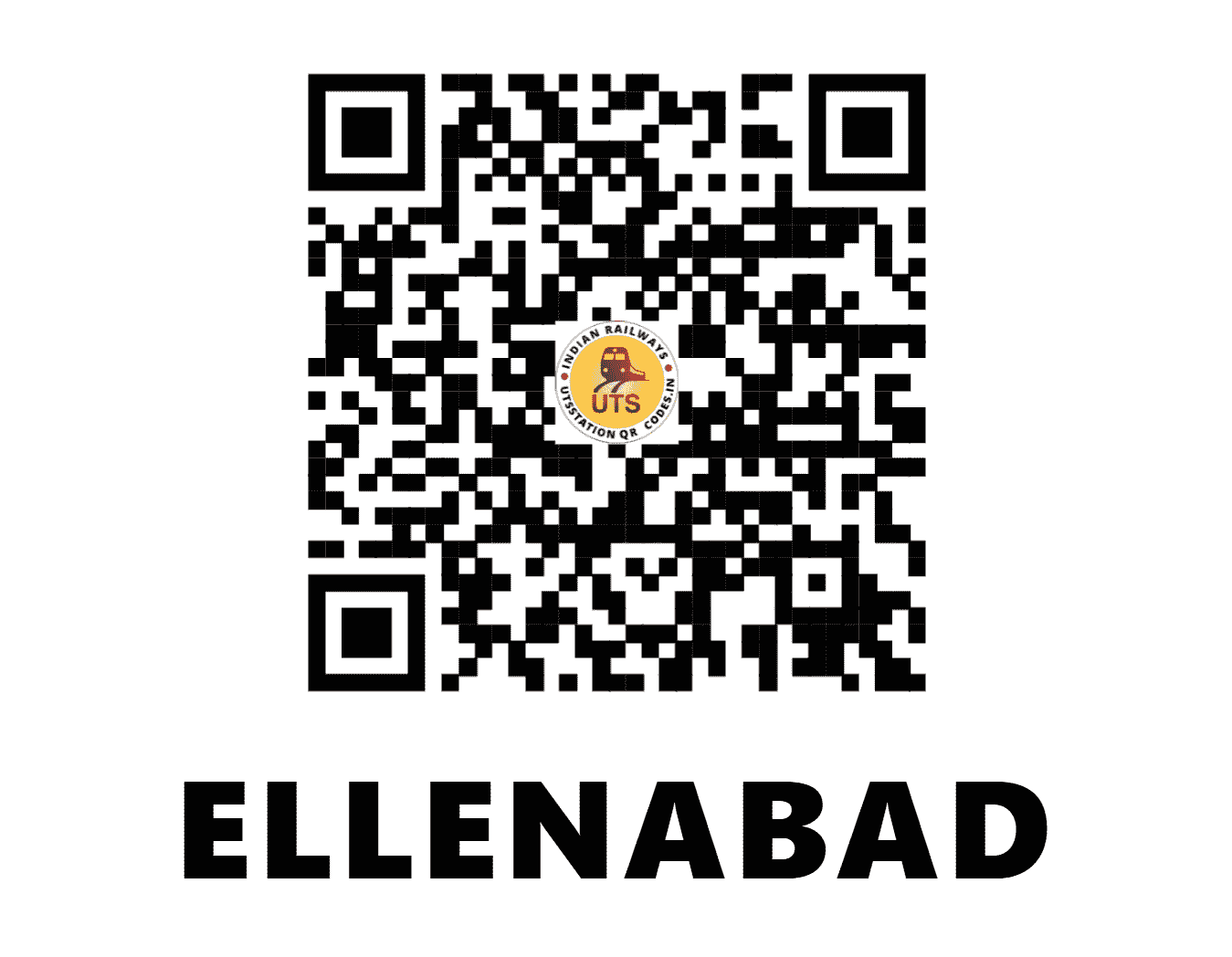 UTS QR Code for ELLENABAD - ENB - NW (HARYANA)
