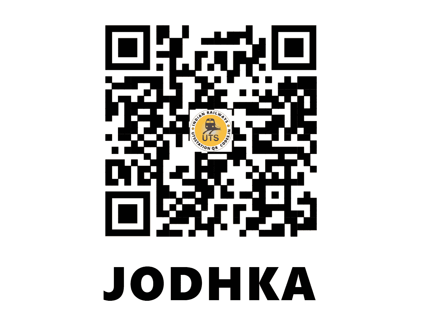UTS QR Code for JODHKA - JOK - NW (HARYANA)