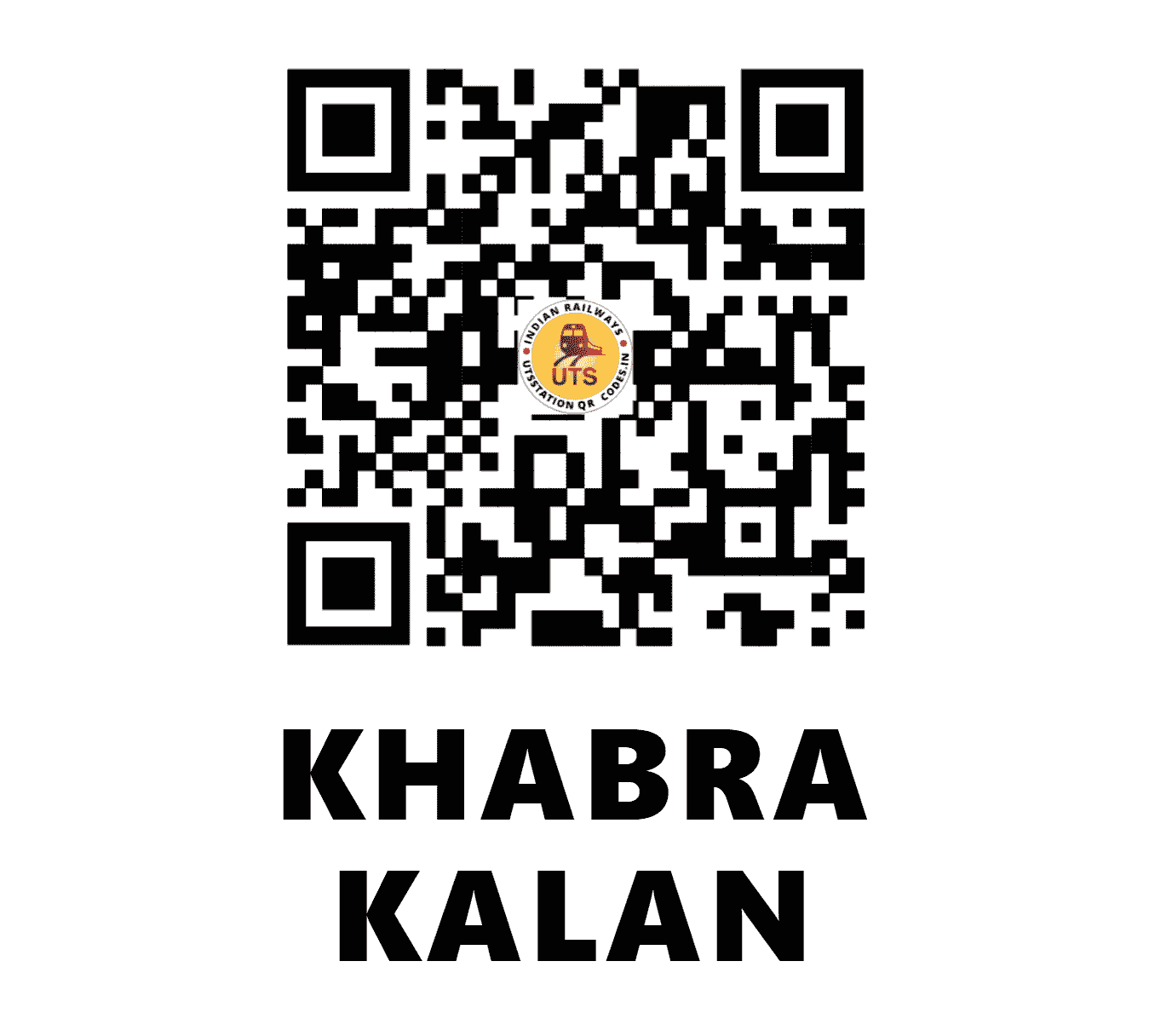 UTS QR Code for KHABRA KALAN - KBKN - NW (HARYANA)