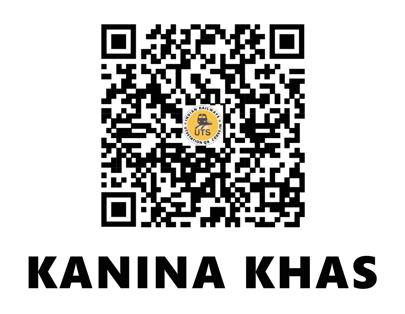UTS QR Code for KANINA KHAS - KNNK - NW (HARYANA)