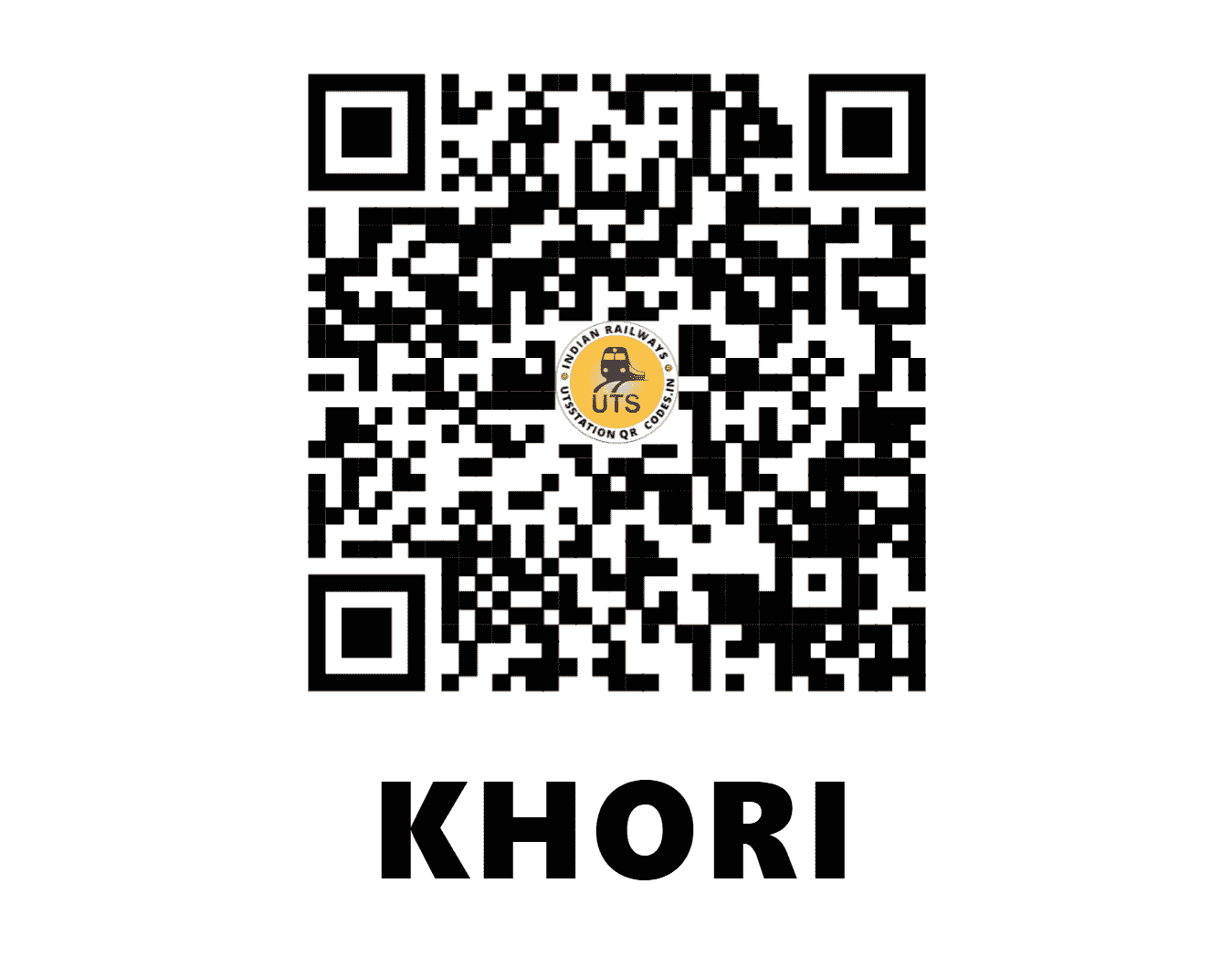 UTS QR Code for KHORI - KORI - NW (HARYANA)