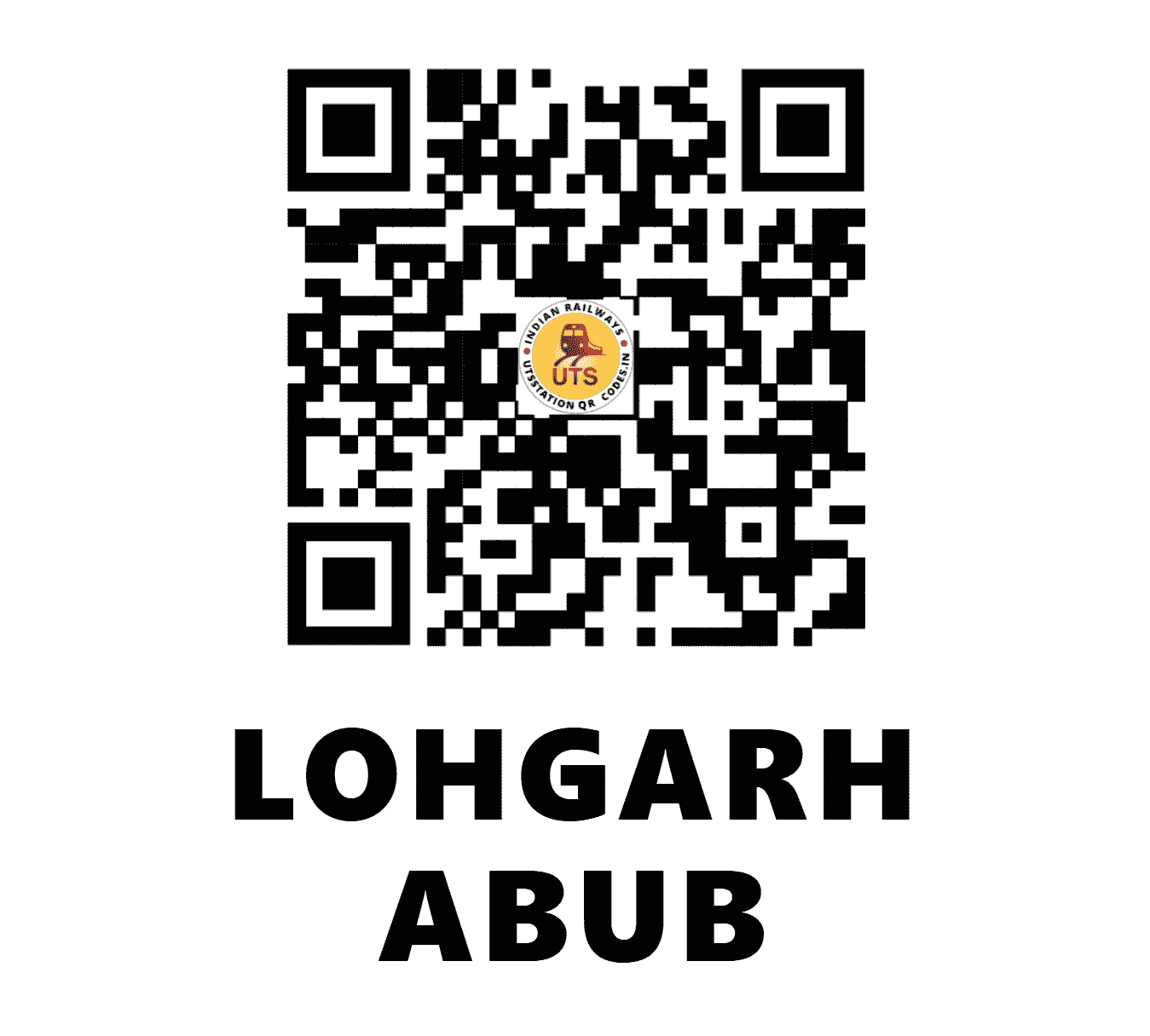 UTS QR Code for LOHGARH ABUB - LGB - NW (HARYANA)