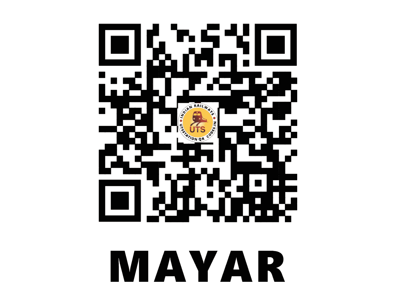 UTS QR Code for MAYAR - MAYR - NW (HARYANA)