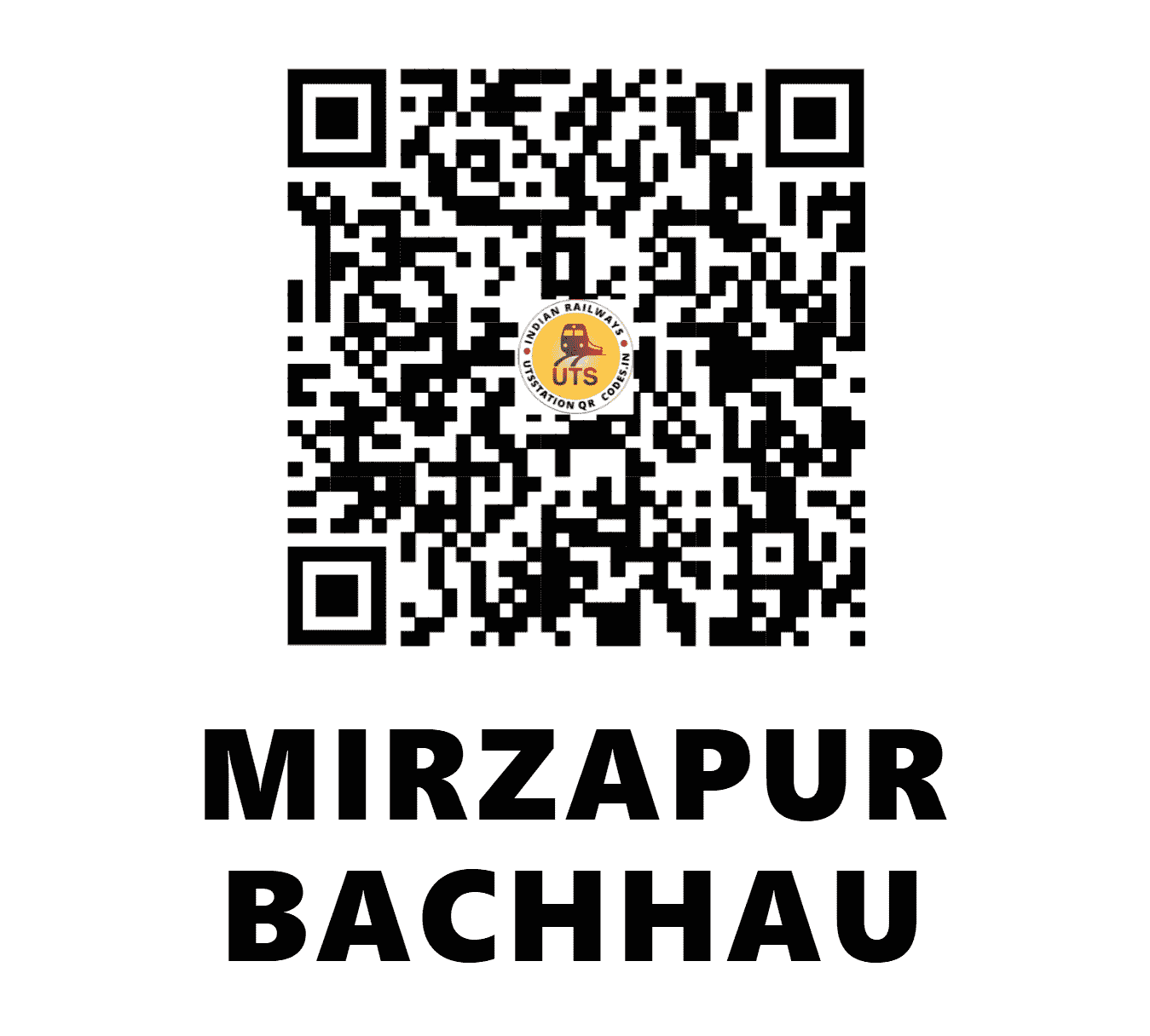 UTS QR Code for MIRZAPUR BACHHAU - MBV - NW (HARYANA)