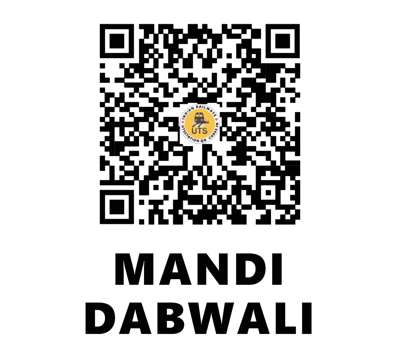 UTS QR Code for MANDI DABWALI - MBY - NW (HARYANA)
