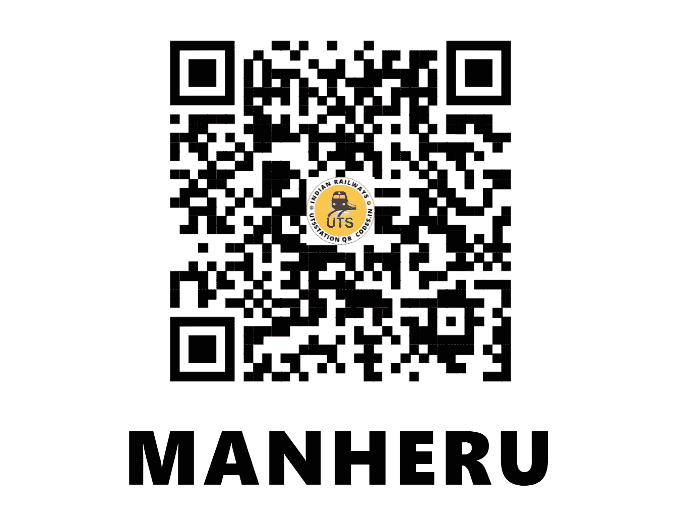 UTS QR Code for MANHERU - MHU - NW (HARYANA)