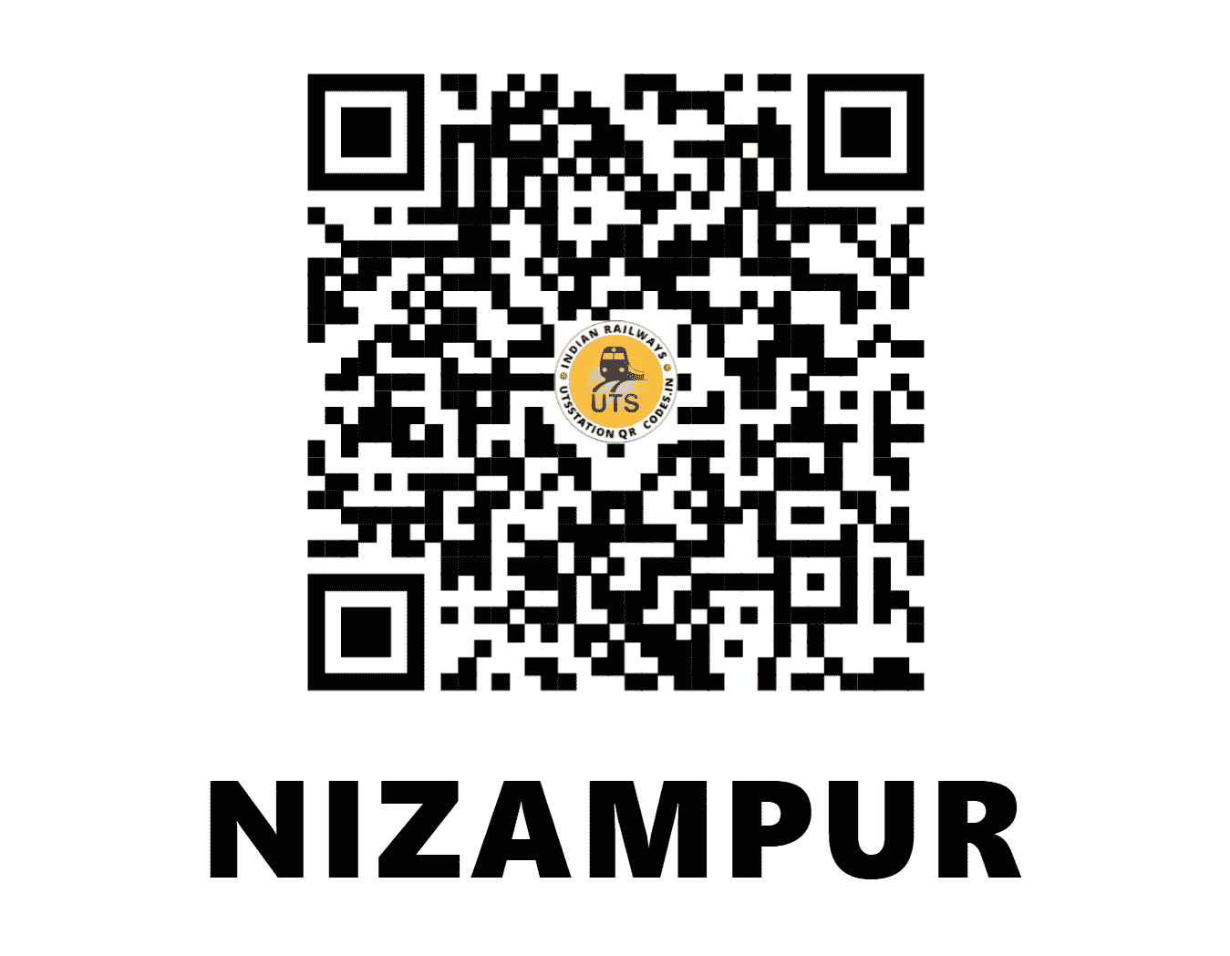 UTS QR Code for NIZAMPUR - NIP - NW (HARYANA)
