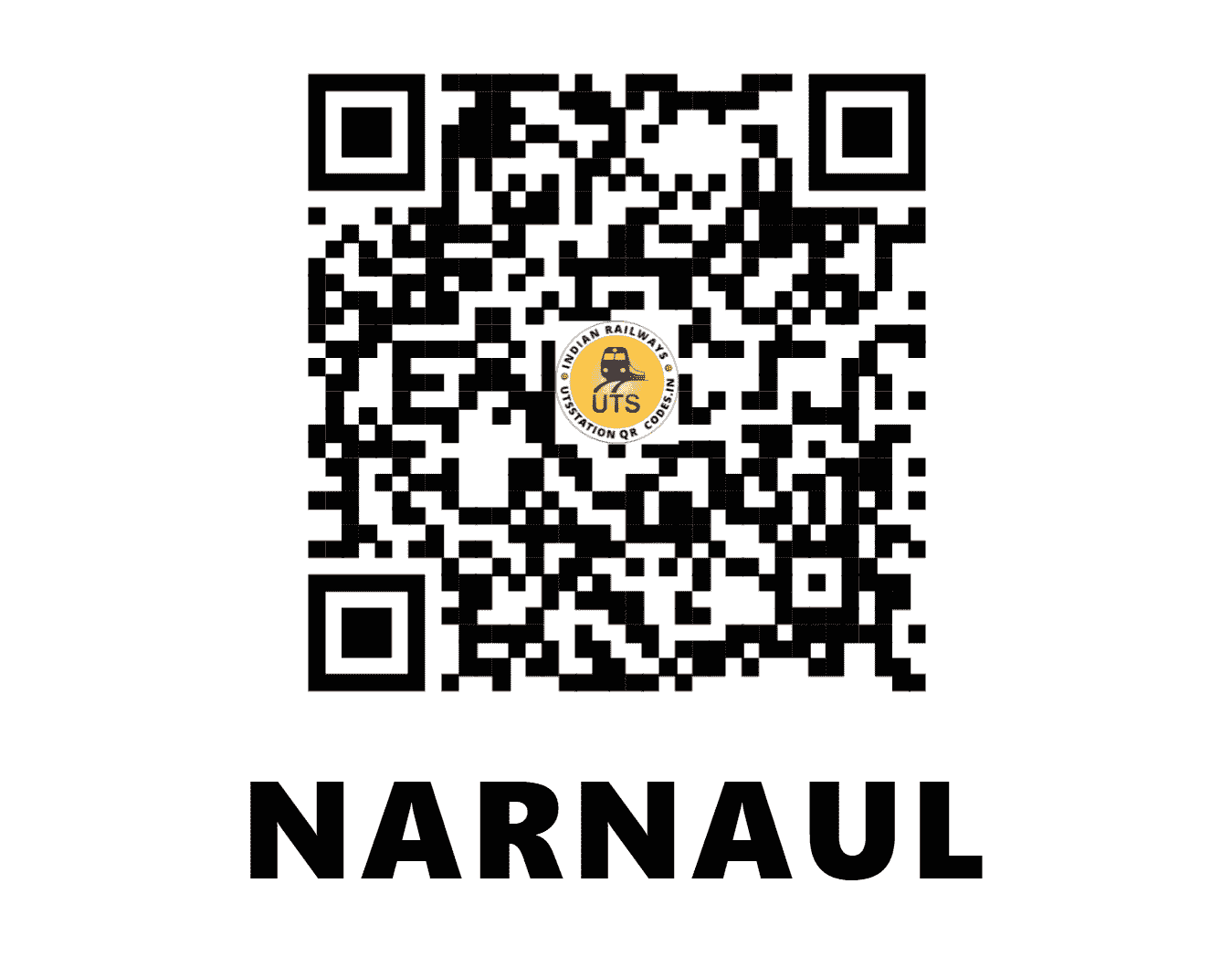 UTS QR Code for NARNAUL - NNL - NW (HARYANA)