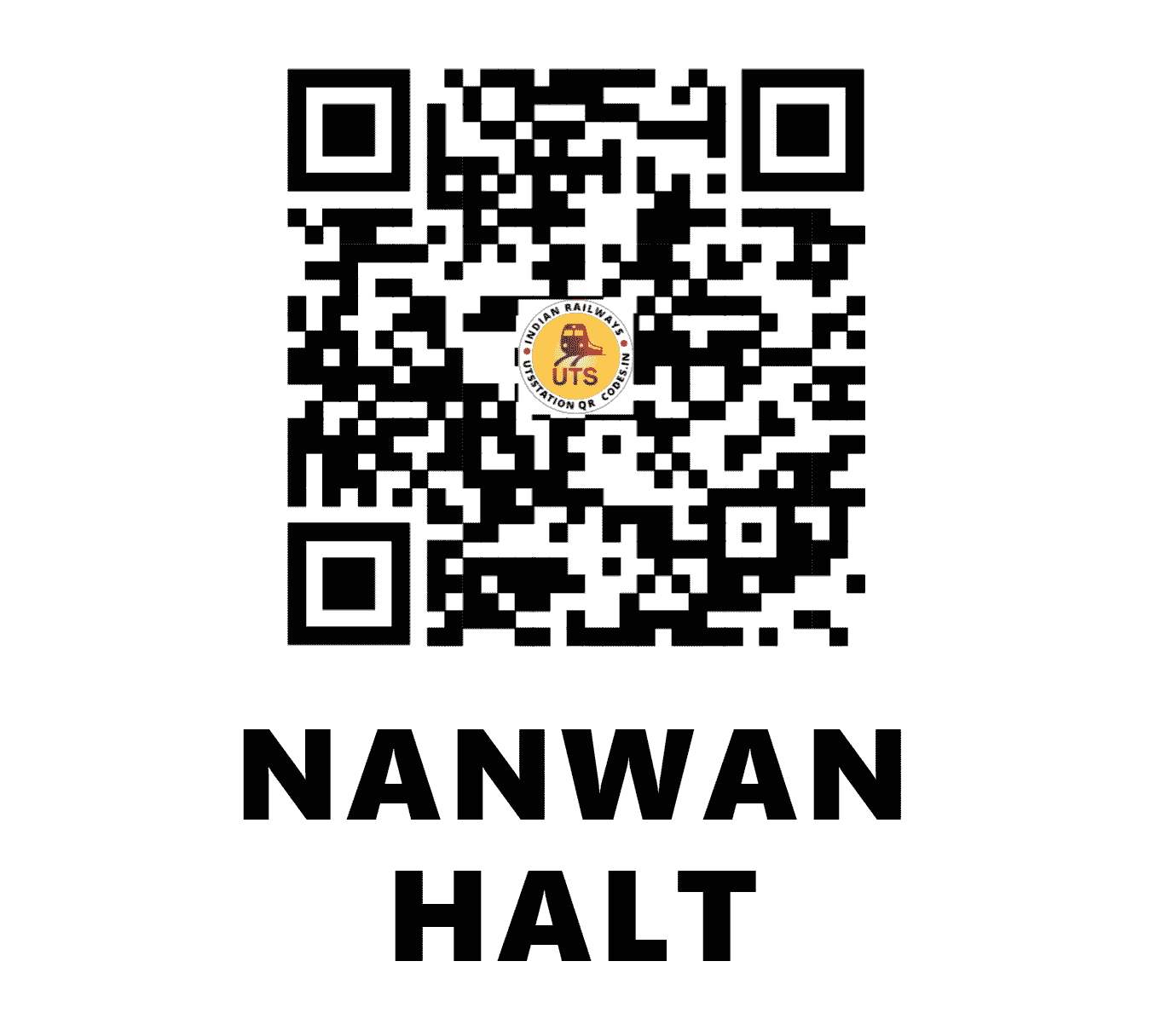 UTS QR Code for NANWAN HALT - NWN - NW (HARYANA)
