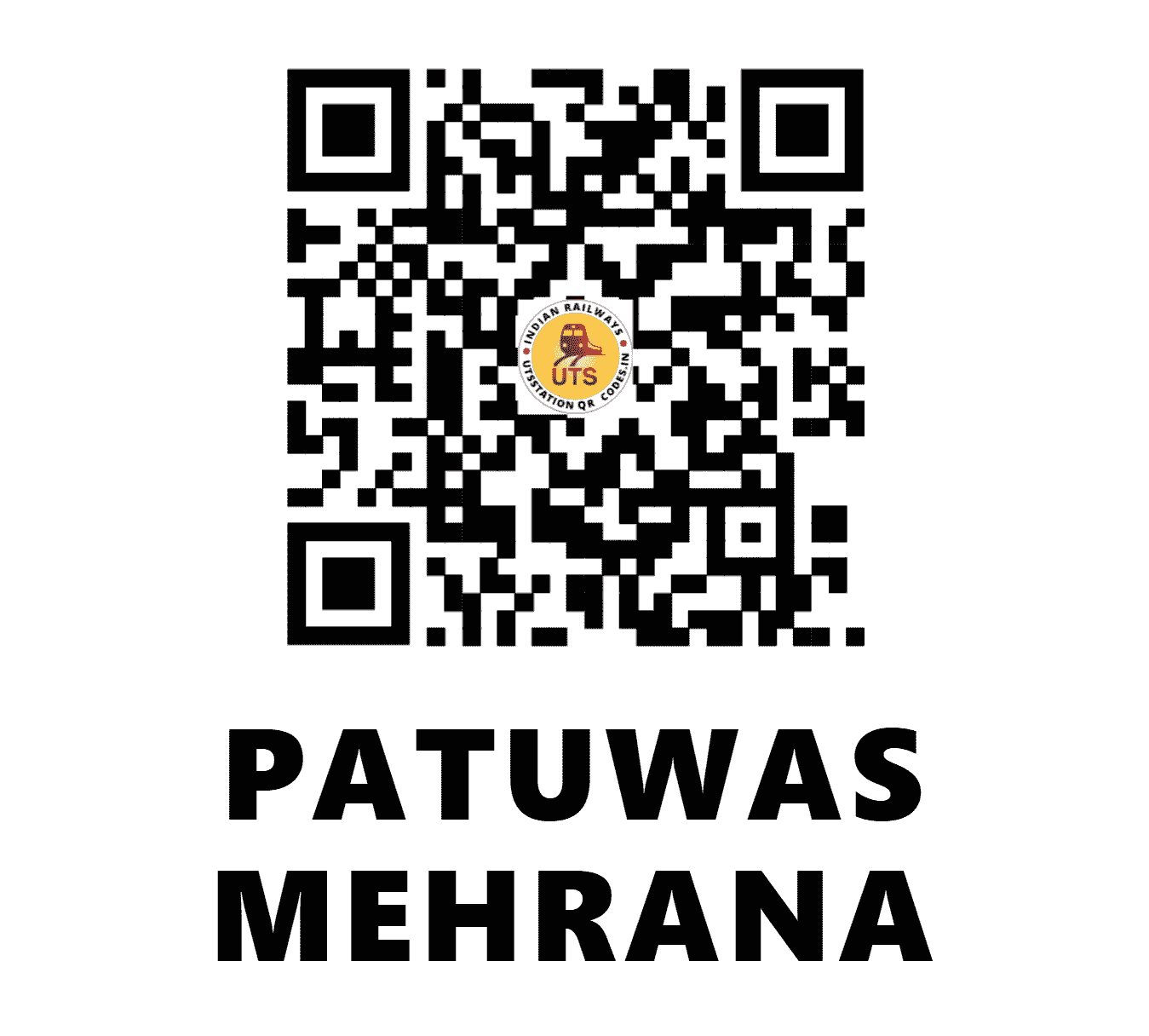 UTS QR Code for PATUWAS MEHRANA - PUW - NW (HARYANA)