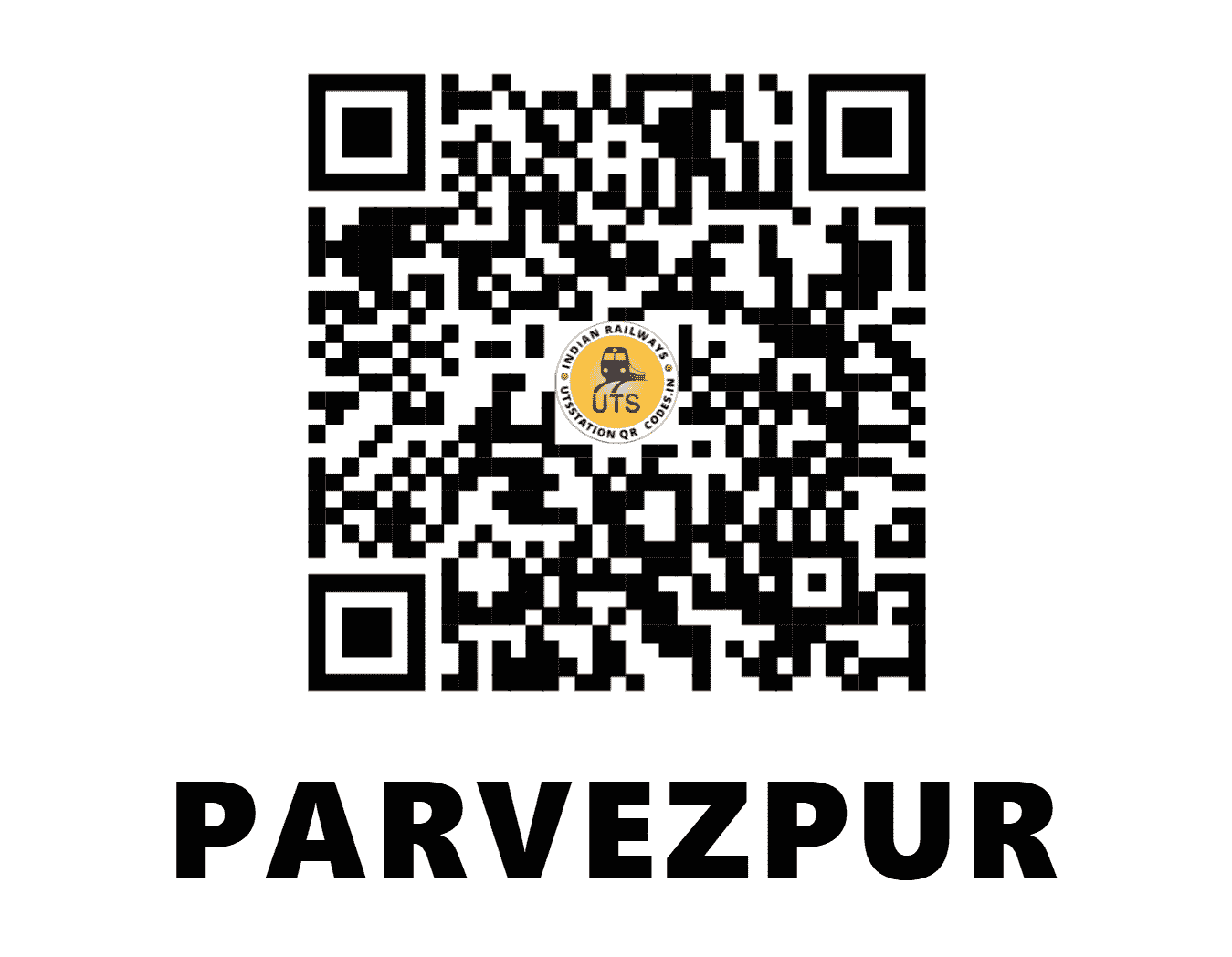 UTS QR Code for PARVEZPUR - PVZ - NW (HARYANA)