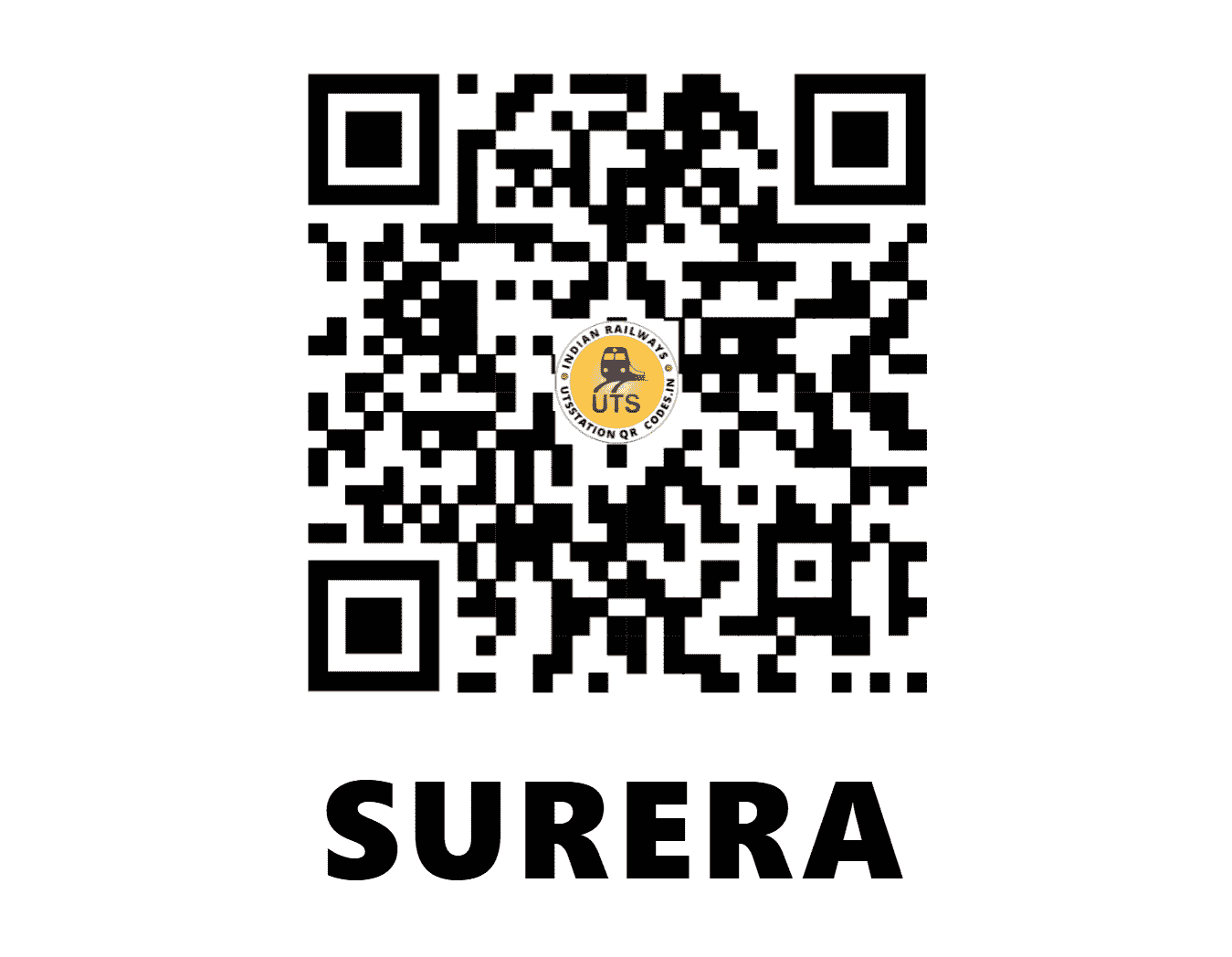UTS QR Code for SURERA - SURR - NW (HARYANA)