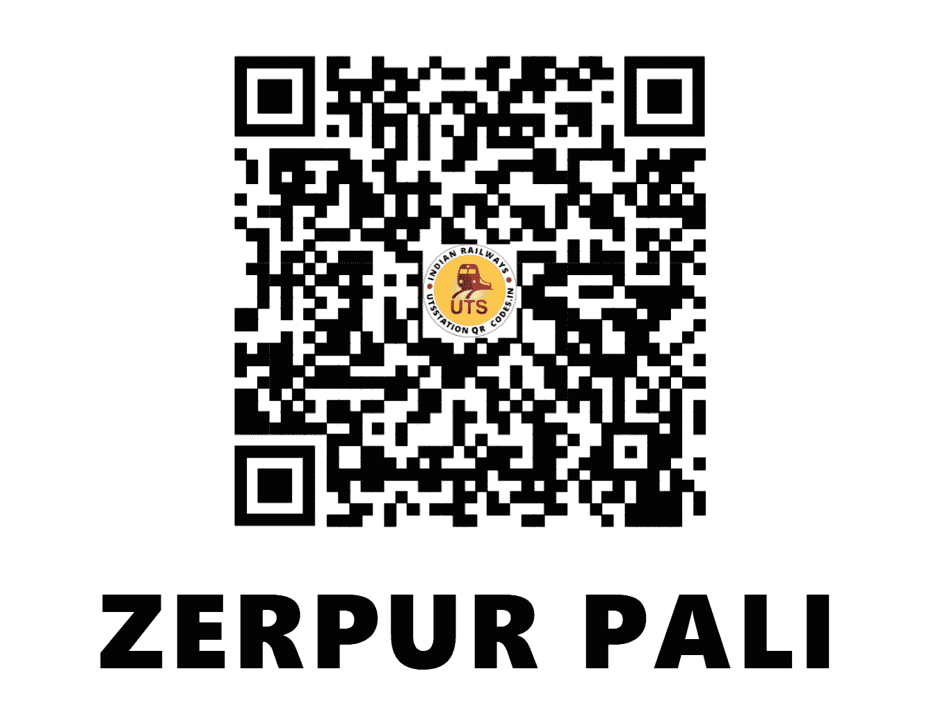 UTS QR Code for ZERPUR PALI - ZP - NW (HARYANA)