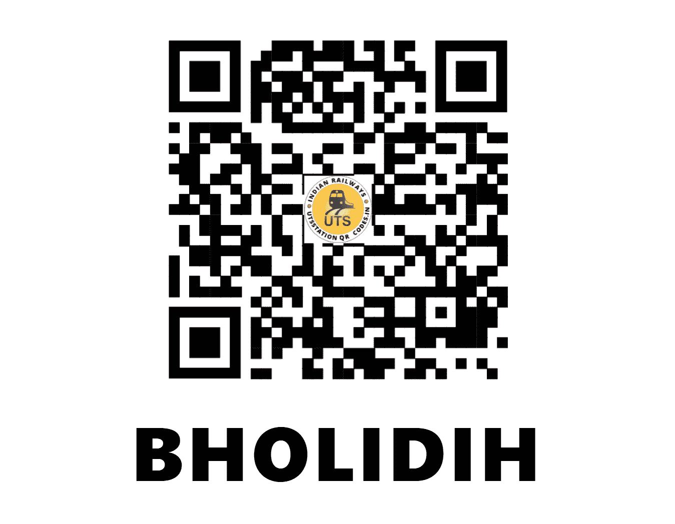 UTS QR Code for BHOLIDIH - BLME - EC (JHARKHAND)