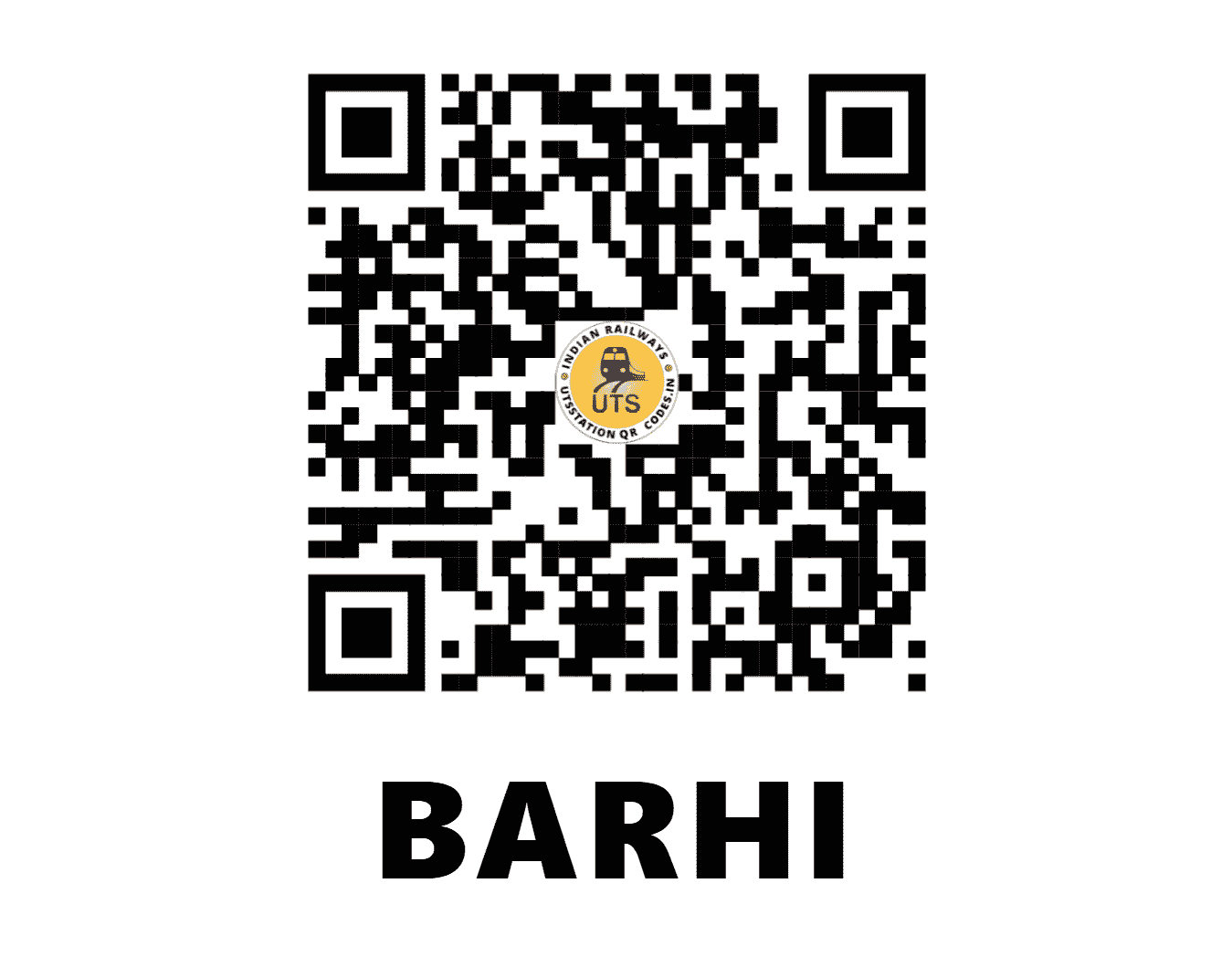 UTS QR Code for BARHI - BRHI - EC (JHARKHAND)