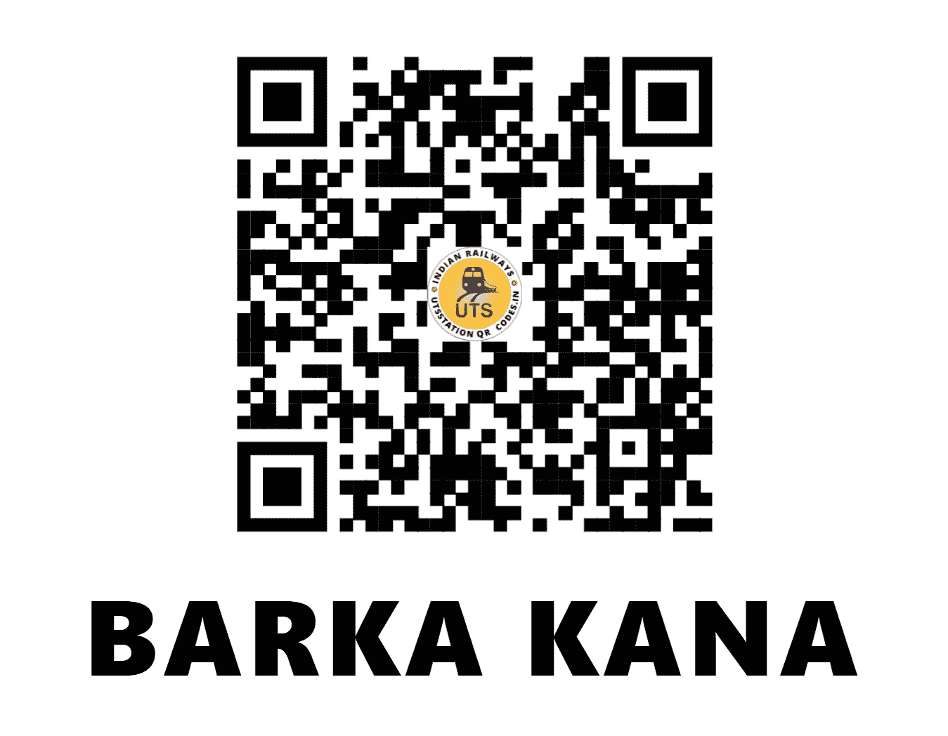 UTS QR Code for BARKA KANA - BRKA - EC (JHARKHAND)