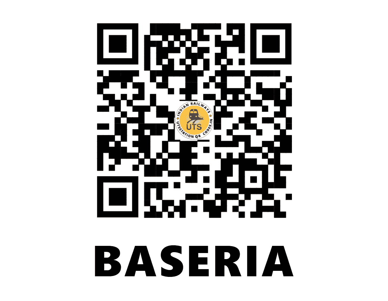 UTS QR Code for BASERIA - BZE - EC (JHARKHAND)