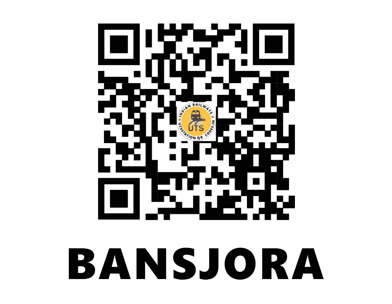 UTS QR Code for BANSJORA - BZS - EC (JHARKHAND)