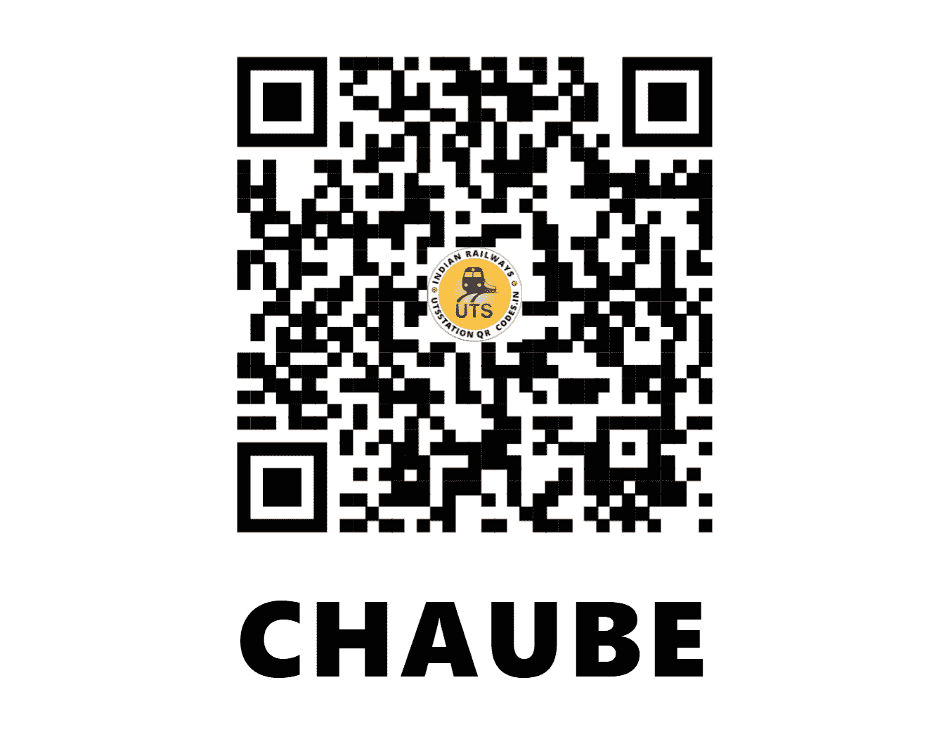 UTS QR Code for CHAUBE - CBH - EC (JHARKHAND)