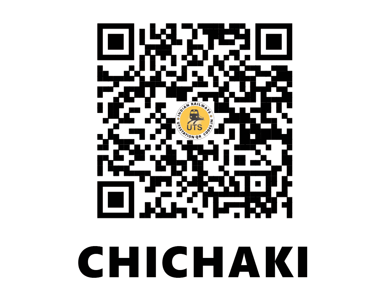 UTS QR Code for CHICHAKI - CCK - EC (JHARKHAND)