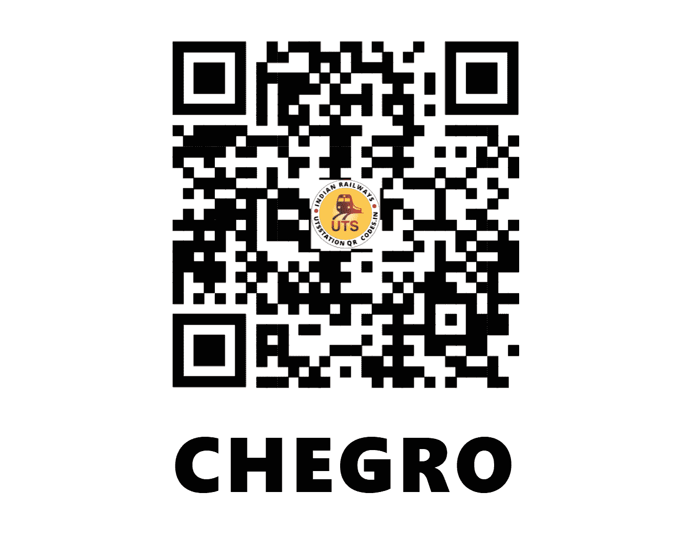 UTS QR Code for CHEGRO - CEME - EC (JHARKHAND)
