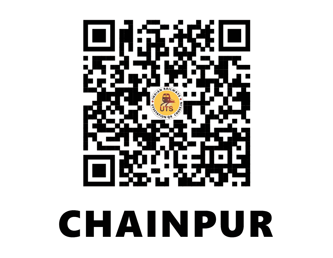 UTS QR Code for CHAINPUR - CNPR - EC (JHARKHAND)