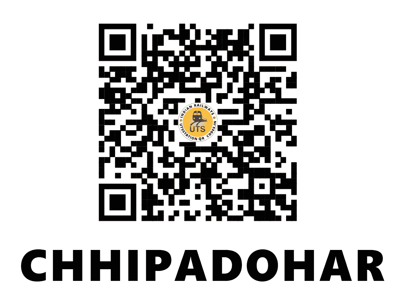 UTS QR Code for CHHIPADOHAR - CPDR - EC (JHARKHAND)