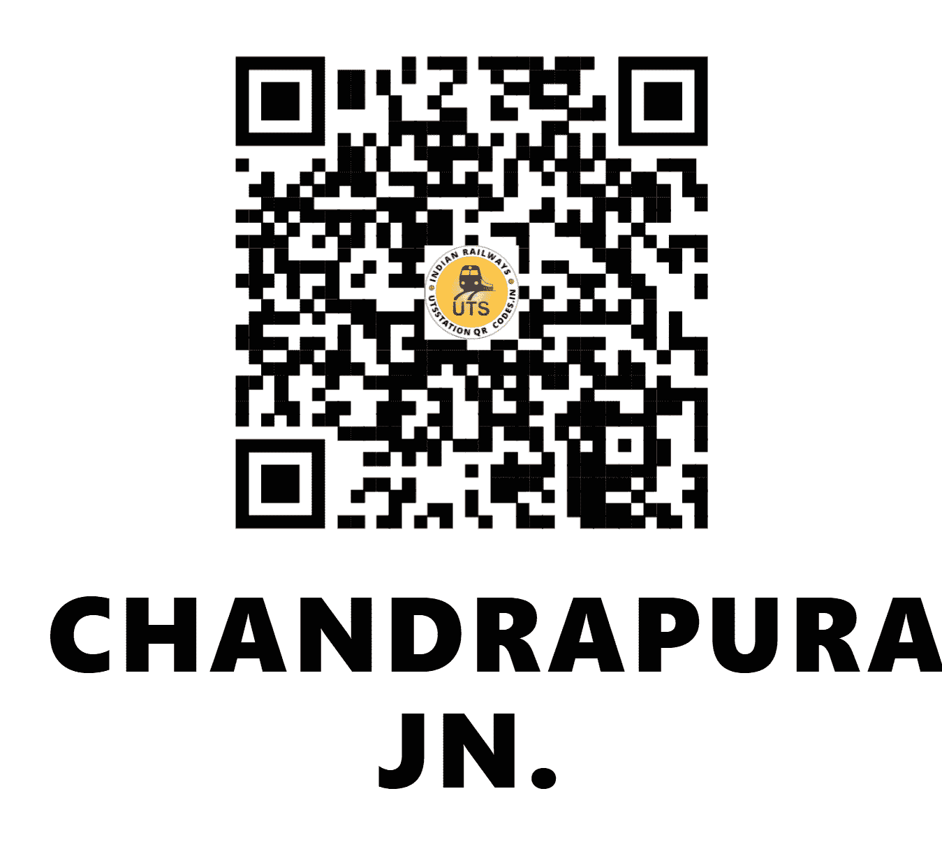 UTS QR Code for CHANDRAPURA JN. - CRP - EC (JHARKHAND)