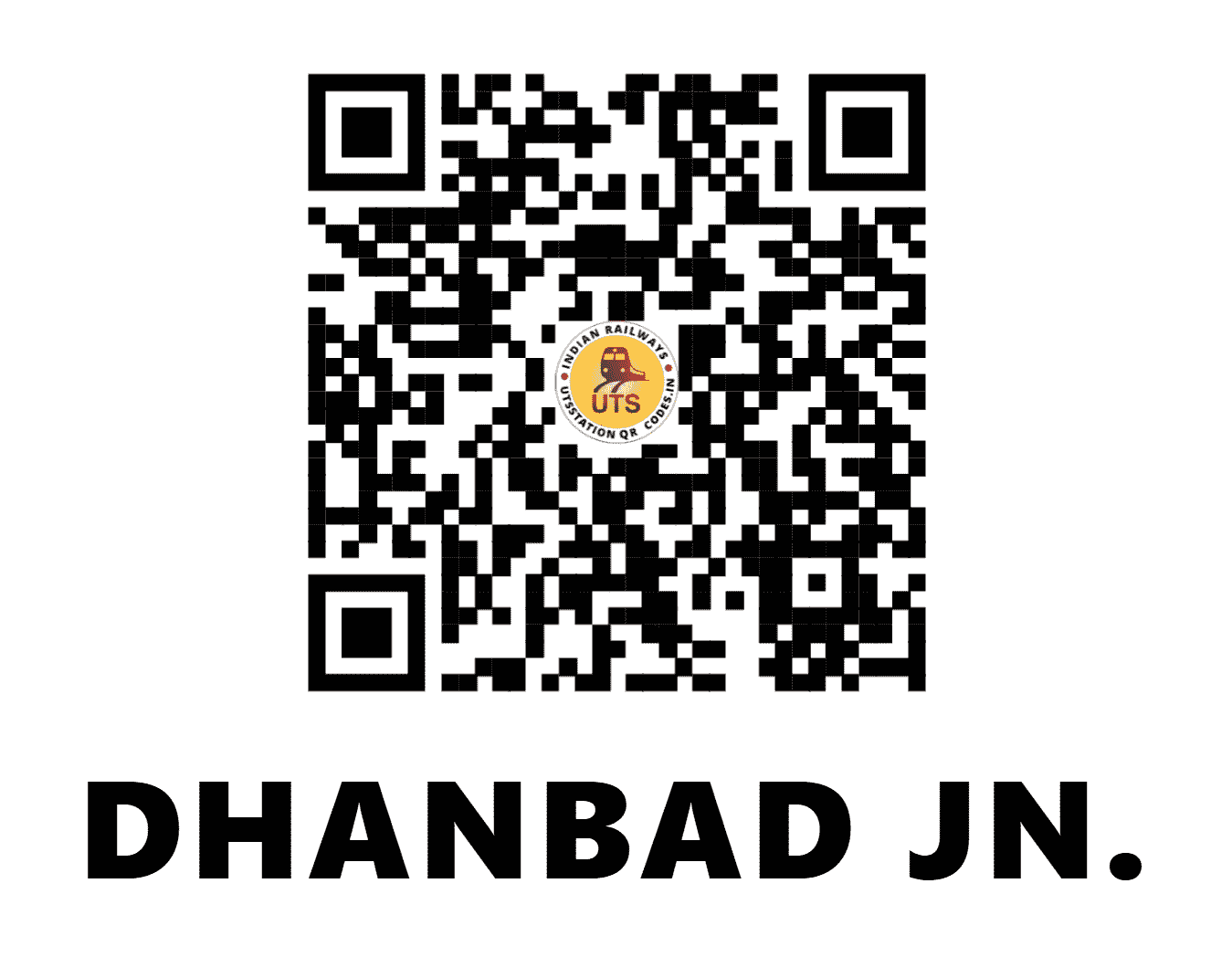 UTS QR Code for DHANBAD JN. - DHN - EC (JHARKHAND)