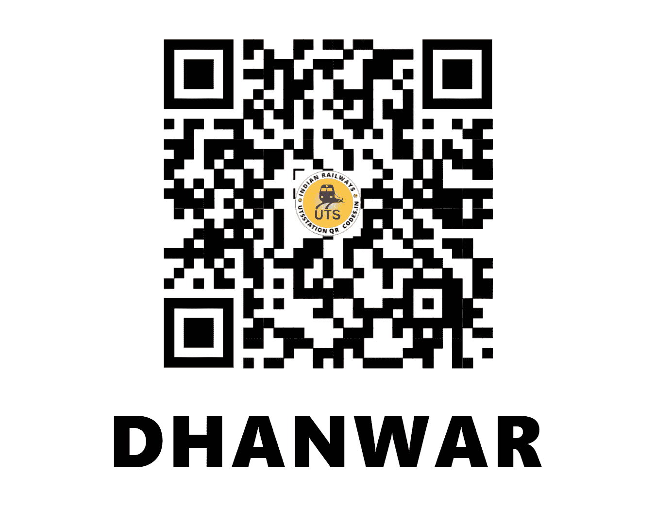 UTS QR Code for DHANWAR - DNWR - EC (JHARKHAND)