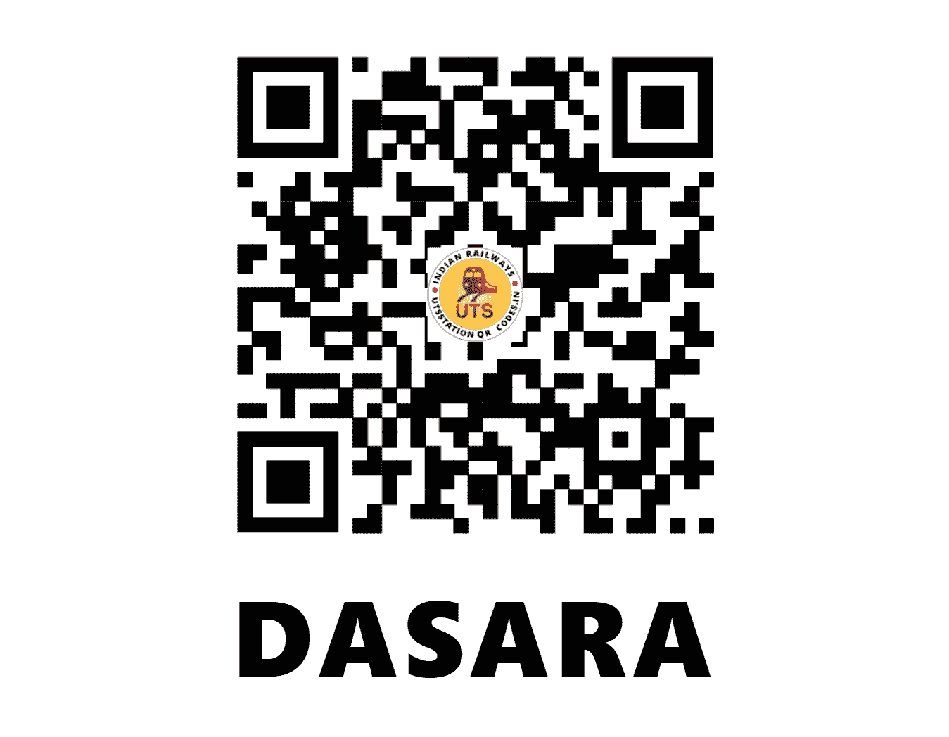 UTS QR Code for DASARA - DSME - EC (JHARKHAND)