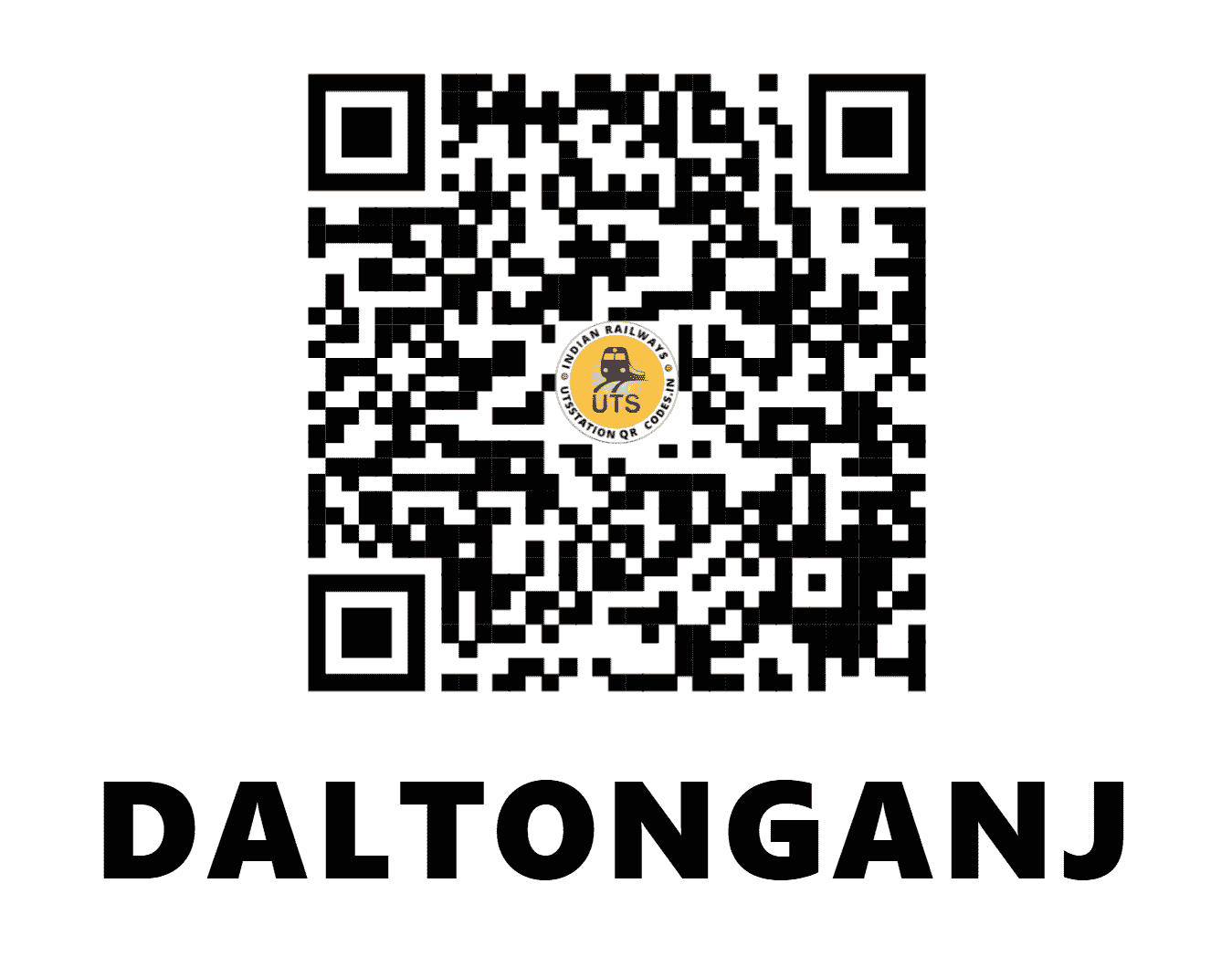 UTS QR Code for DALTONGANJ - DTO - EC (JHARKHAND)