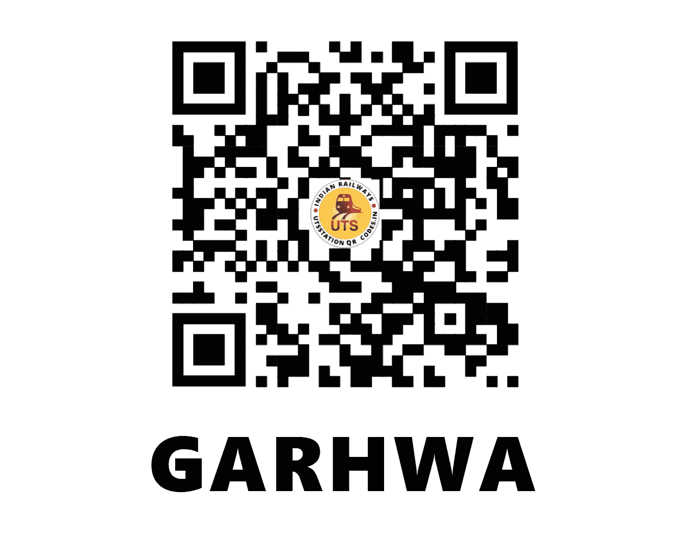 UTS QR Code for GARHWA - GHQ - EC (JHARKHAND)