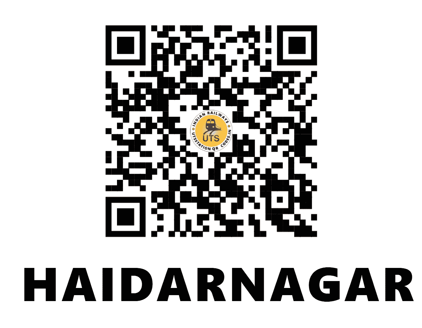 UTS QR Code for HAIDARNAGAR - HDN - EC (JHARKHAND)