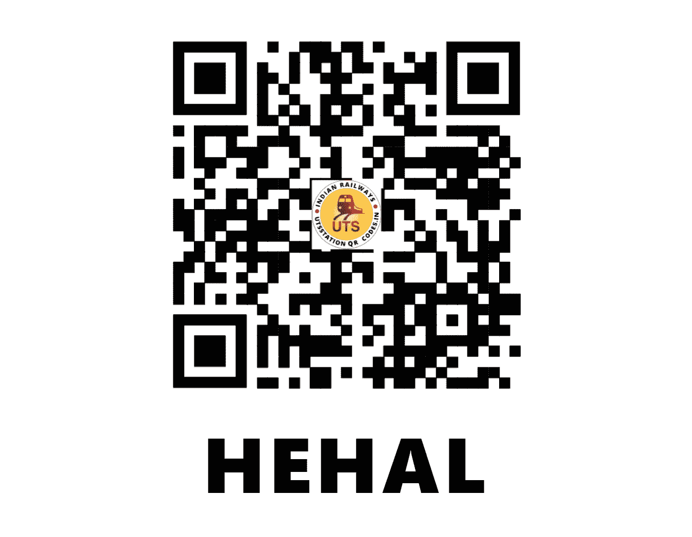 UTS QR Code for HEHAL - HHAL - EC (JHARKHAND)