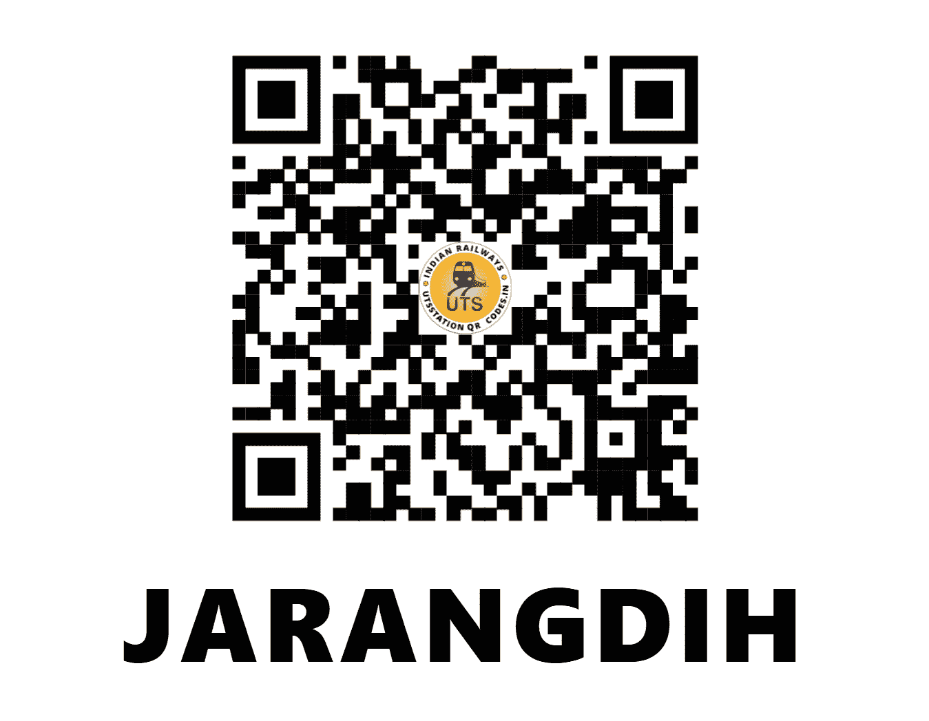 UTS QR Code for JARANGDIH - JAN - EC (JHARKHAND)