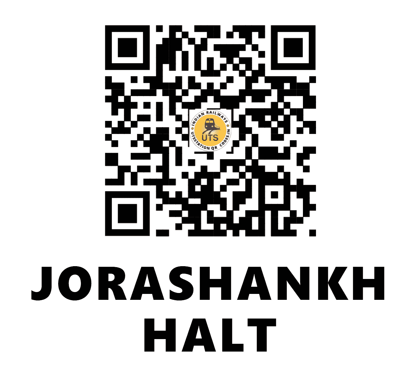 UTS QR Code for JORASHANKH HALT - JASH - EC (JHARKHAND)