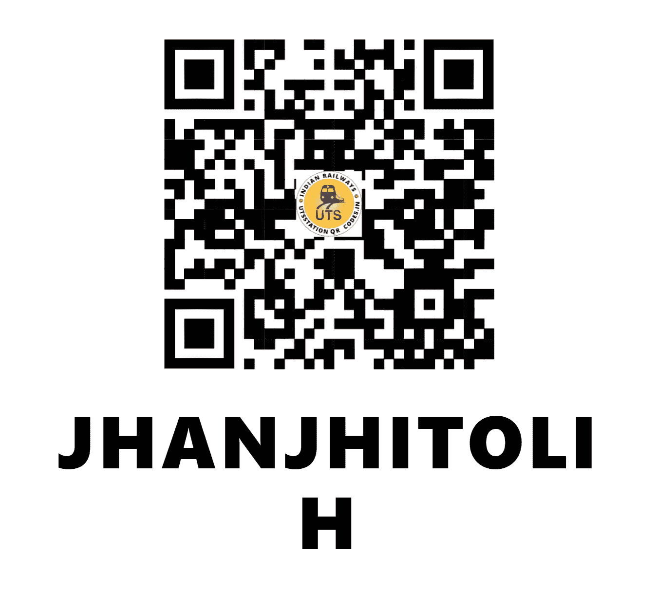 UTS QR Code for JHANJHITOLI H - JJTI - EC (JHARKHAND)